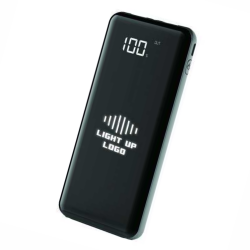 10000 mAh Işıklı Wireless Göstergeli Kauçuk Powerbank K300 - 