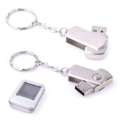 16 GB Döner Kapaklı Metal Anahtarlık USB Bellek - 1