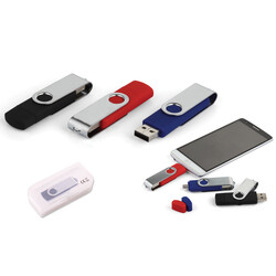 16 GB Döner Kapaklı USB Bellek (OTG Özellikli) - 
