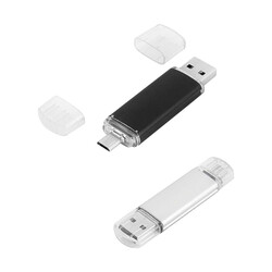 16 GB OTG Özellikli Metal USB Bellek - 