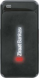 20223 SY - KAUÇUK RENKLİ IŞIKLI POWERBANK 10.000 MAH SİYAH - 