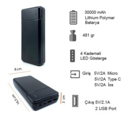 30000 mAh Powerbank - 4