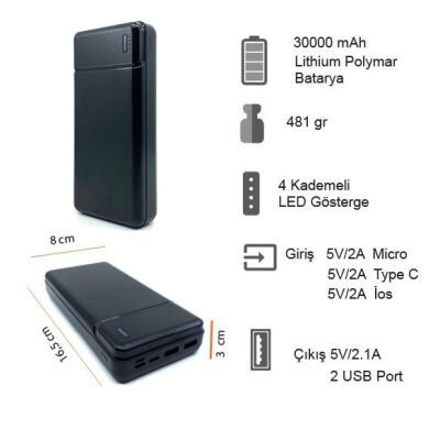 30000 mAh Powerbank - 4