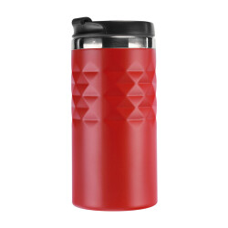 55520 KR - KUPA ÇELİK BARDAK KIRMIZI 300 ML - 