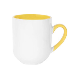 55999 - SÜBLİMASYON İÇİ VE KULBU SARI RENK KUPA - 