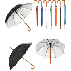 Ahşap Saplı Fiber Glass Kırılmaz Şemsiye - 