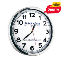 GLORY METAL DUVAR SAATİ BEYAZ (35 CM) - 