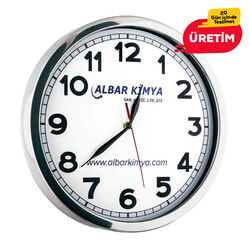 GLORY METAL DUVAR SAATİ BEYAZ (40 CM) - 