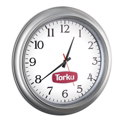 YAĞMUR DUVAR SAATİ GÜMÜŞ (42 CM) - 2