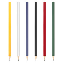 Yuvarlak Renkli Kurşun Kalem - 
